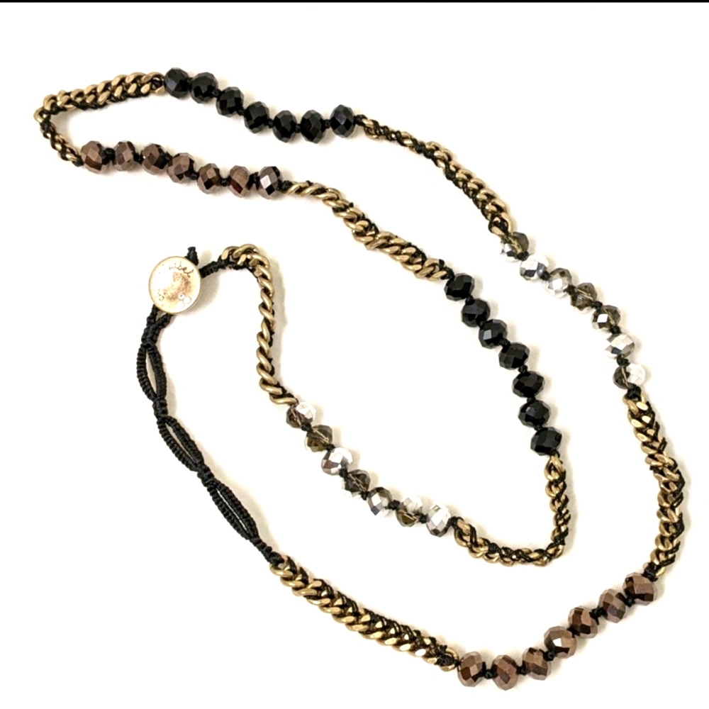 Chloe + isabel chain link beaded necklace